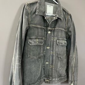 VISVIM - SOCIAL SCULPTURE 101 WASHED DENIN JACKET - BLACK